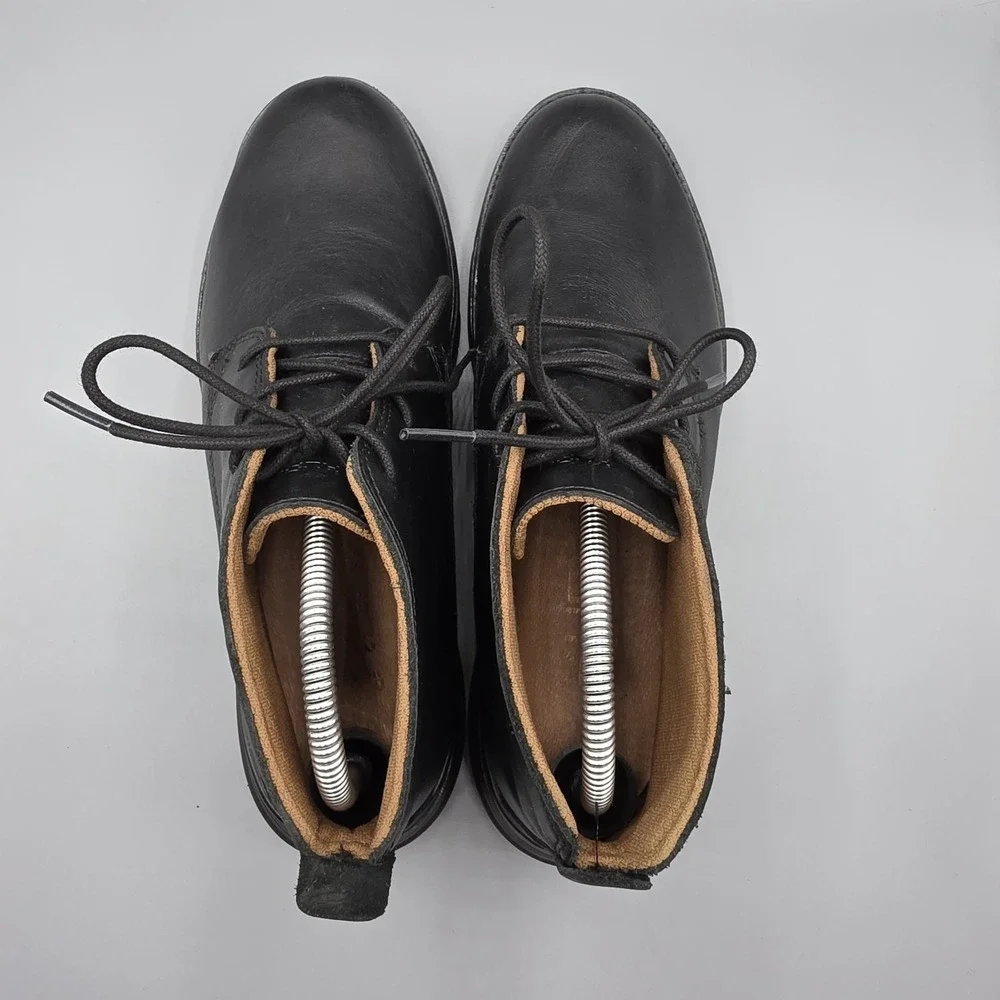Kuru Aalto Chukka Boots Mens 8 Black Leather Comfort Supportive